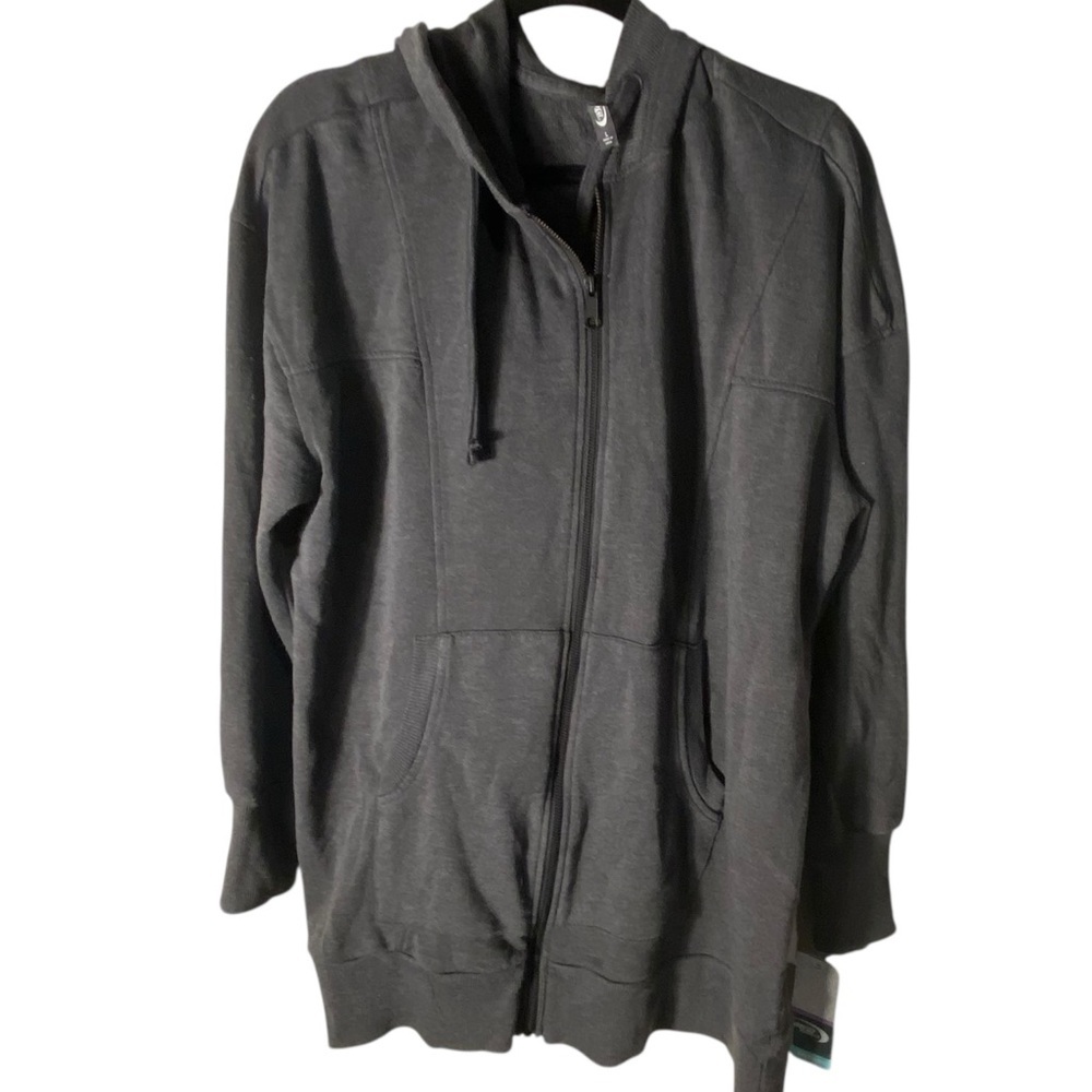 MTA Dark Gray Zip Up Hoodie Sz L NWT